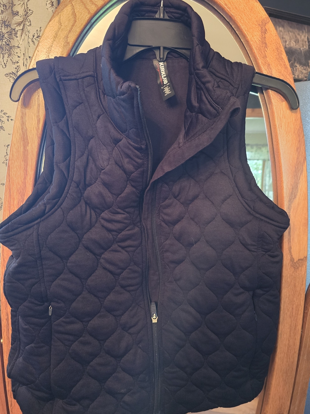Kirkland Signature Quilted Black Vest - Women's Sz Small